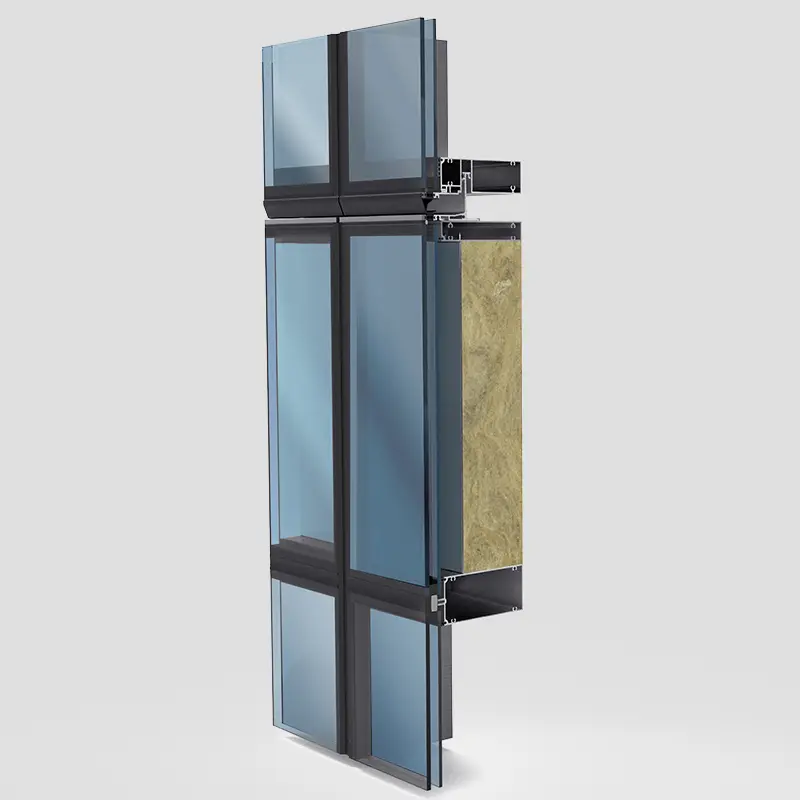 Linea Rossa Modular Unitized Curtain Wall System Glr-95-1