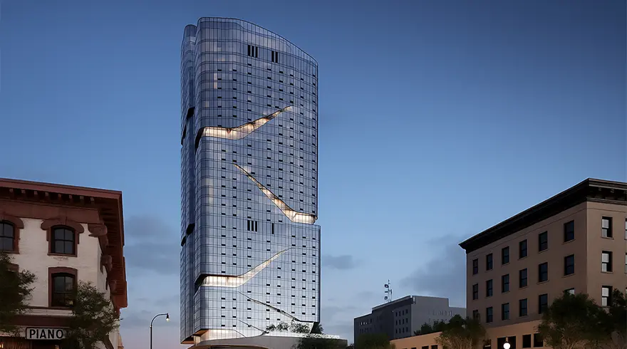 Linea Rossa Glr-95 Modular Unitized Curtain Wall System